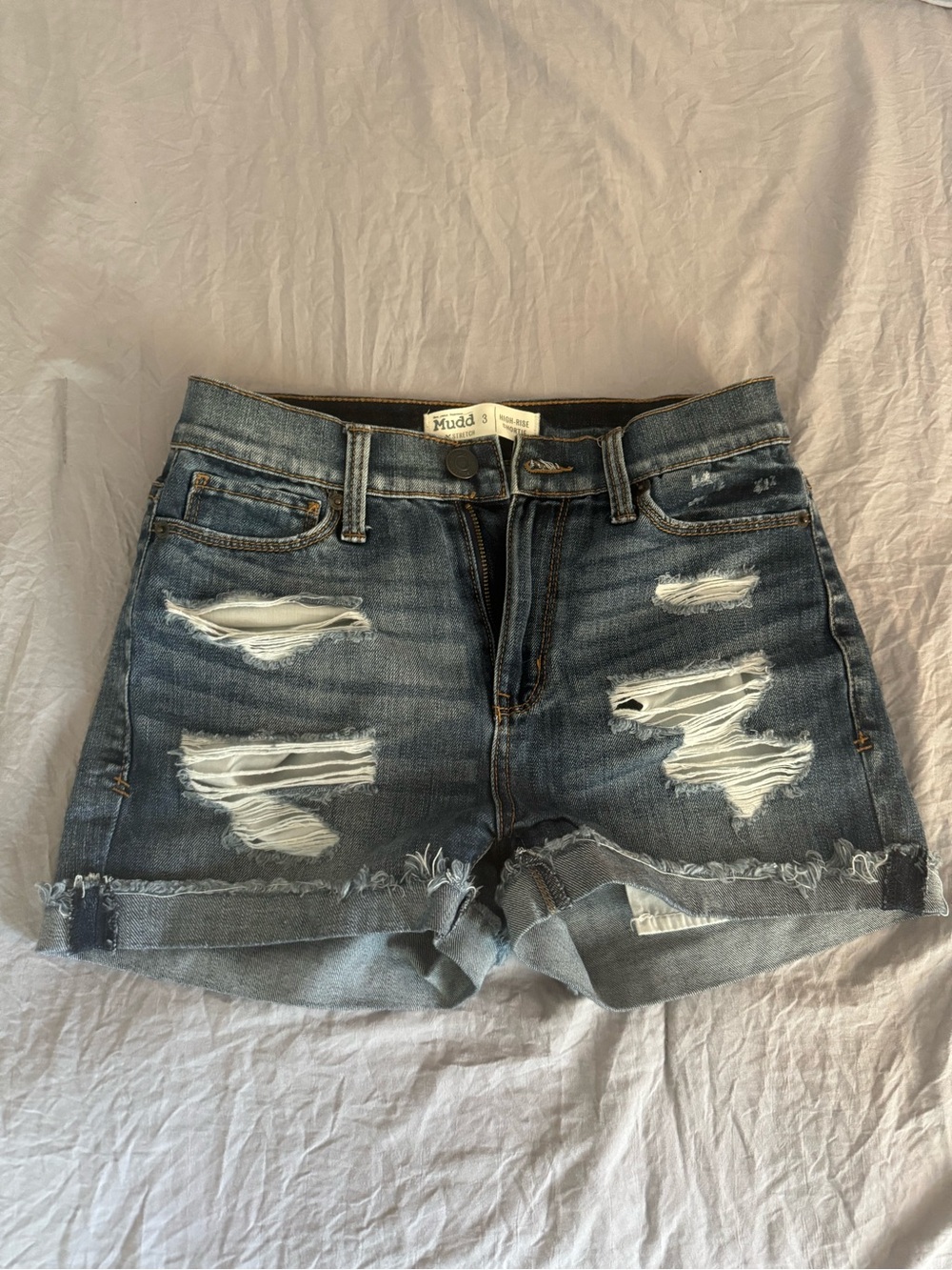 Mudd Jean shorts juniors high rise size 3